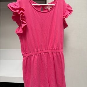 BCBG Pink Ruffled Kids romper